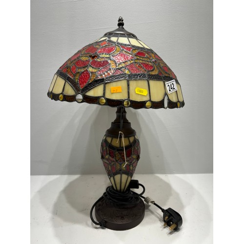 242 - Vintage Tiffany style table lamp