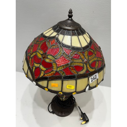 242 - Vintage Tiffany style table lamp