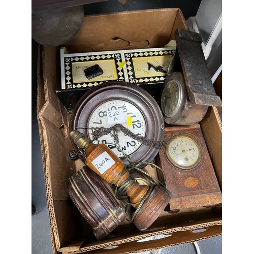 240A - Box Vintage/Antique mantle/wall clocks