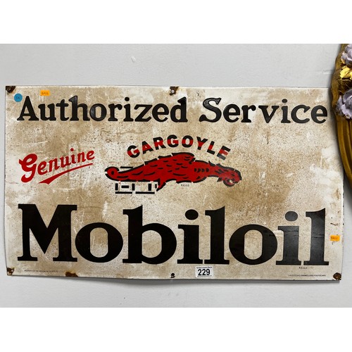 229 - Genuine Mobiloil sign