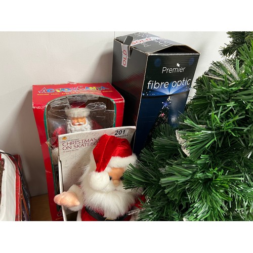 201 - Quantity Christmas Decorations trees/Santa figures etc