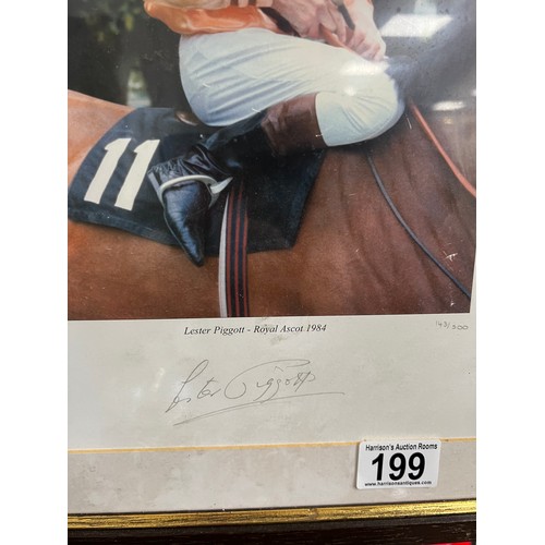 199 - Limited Edition Signed Lester Piggott Royal Ascot 1984 picture 145/500