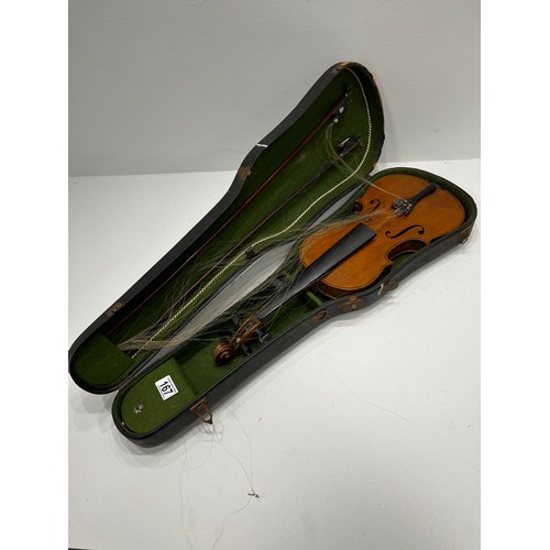 167 - Vintage Violin/Bow in case