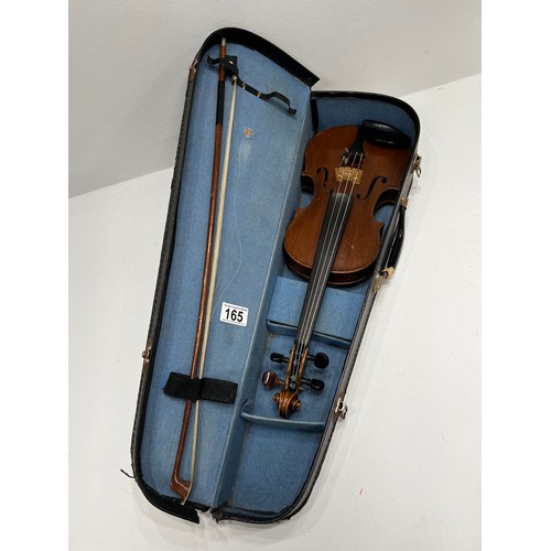 165 - Vintage Violin/Bow in case