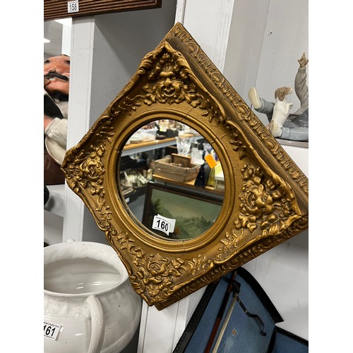 160 - Victorian Rococo revival gilt surround mirror