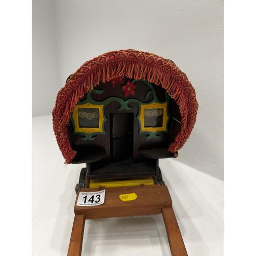 143 - Large wooden gypsy caravan