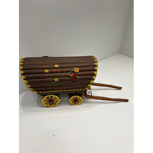 143 - Large wooden gypsy caravan