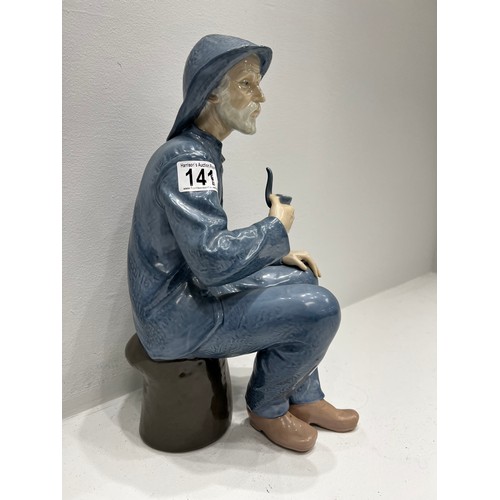 141 - Large NAO by lladro fisherman figure