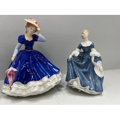 123 - 3 Royal Doulton figures,one is figure of year Mary 1992