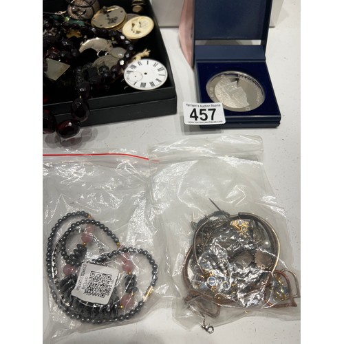 457 - Box Jewellery /coin /watch etc