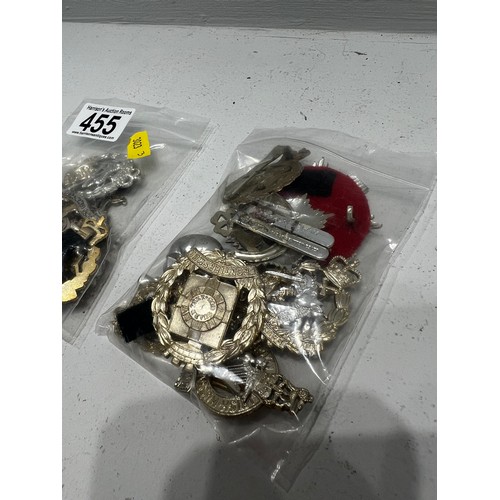 455 - 2 Bags Military Badges