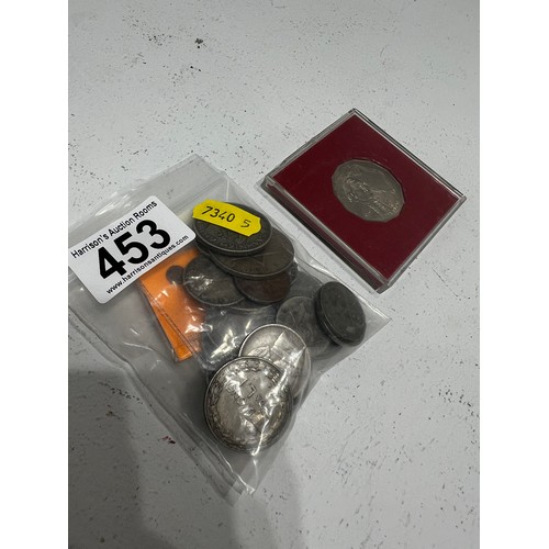 453 - Bag silver coins