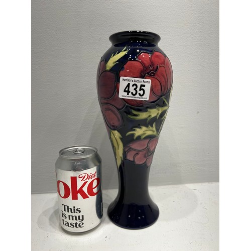 435 - Tall Moorcroft Anemone Vase