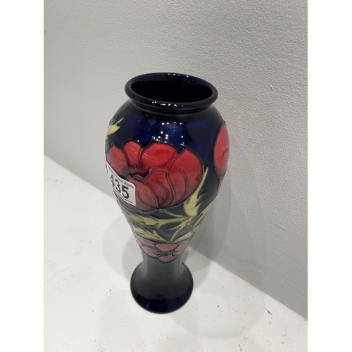 435 - Tall Moorcroft Anemone Vase