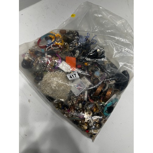 417 - Large Bag Costume Jewellery