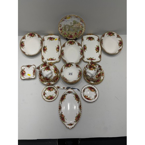 410 - Royal Albert Country Rose Tea set/bowls/dishes etc