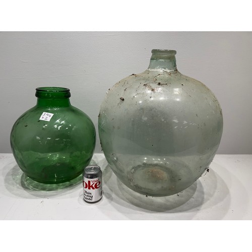 394 - 2 Large Glass carboys