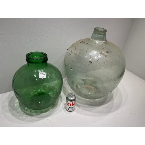 394 - 2 Large Glass carboys