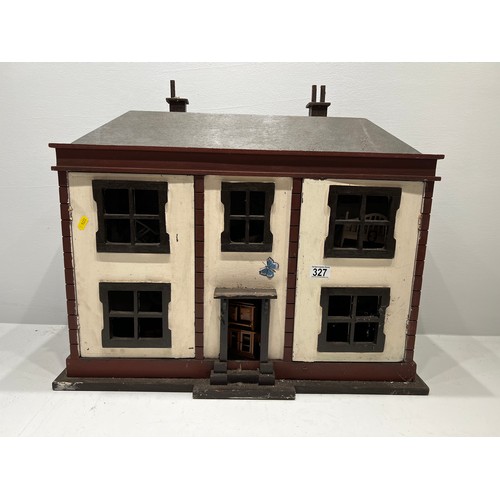 327 - Vintage Doll House with Furniture