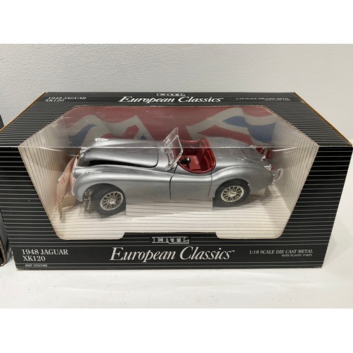 323 - 2 Boxed Large Model Cars Rolls-Royce Camargue /1948 Jaguar XK120