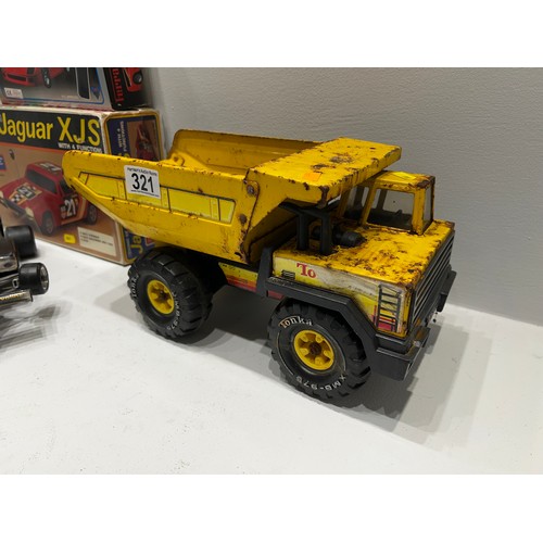 321 - 3 Radio controlled Cars + Tonka truck