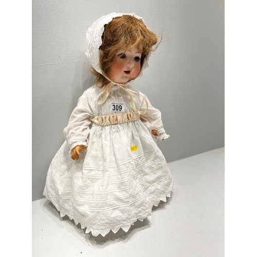 309 - Antique Porzellanfabrik Burggrub 169 special 12 Germany porcelain Doll