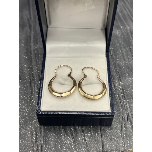 524 - Pair 9ct Gold Earings 1.6g