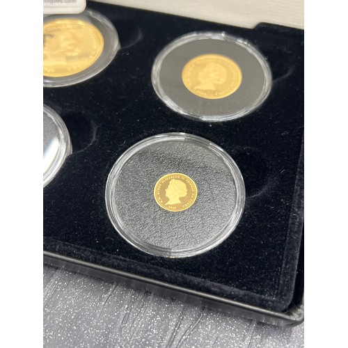 563 - Rare Set 2020 Laurel Gold Proof 4 Coin Collection with certificate of Authenticity. Limited to only ... 