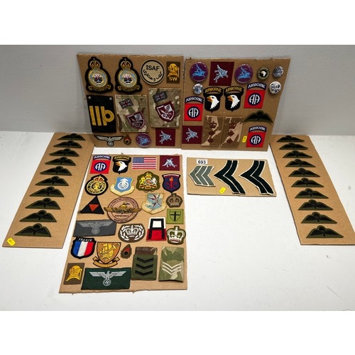 693 - Quantity Military Cloth Badges