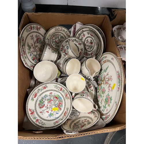 657 - Box Indian tree Dinner/tea ware