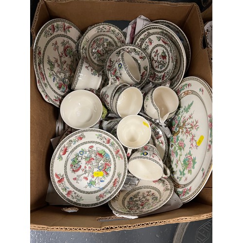 657 - Box Indian tree Dinner/tea ware