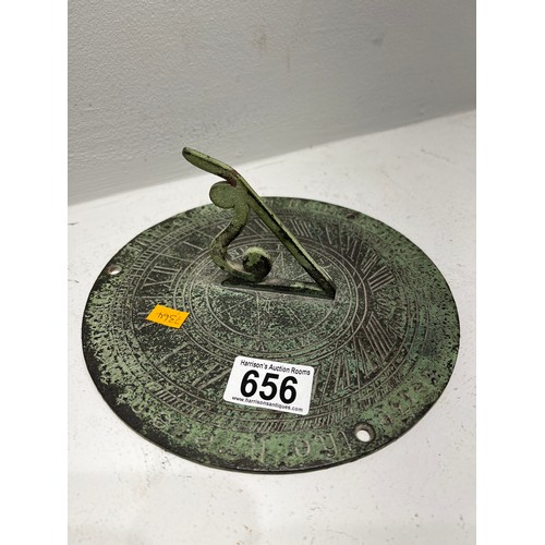 656 - Vintage Metal garden sundial