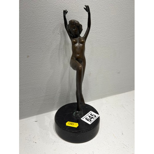 645 - Deco Bronze Nude Figure