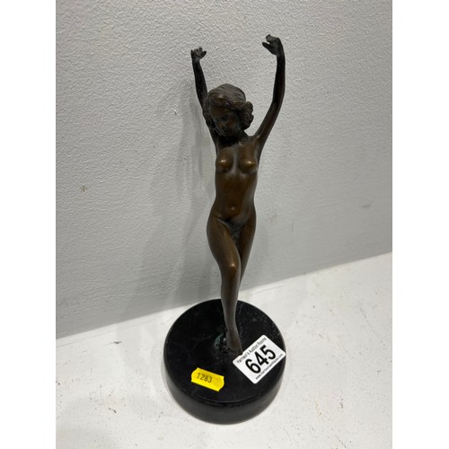 645 - Deco Bronze Nude Figure