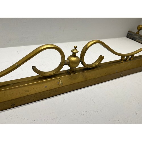 638 - Vintage Deco Brass Fender