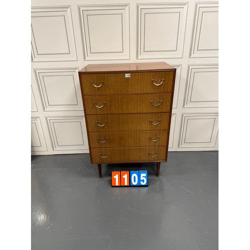 1105 - Meredew midcentury teak chest of drawers