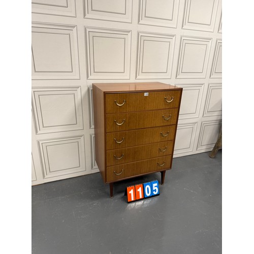 1105 - Meredew midcentury teak chest of drawers