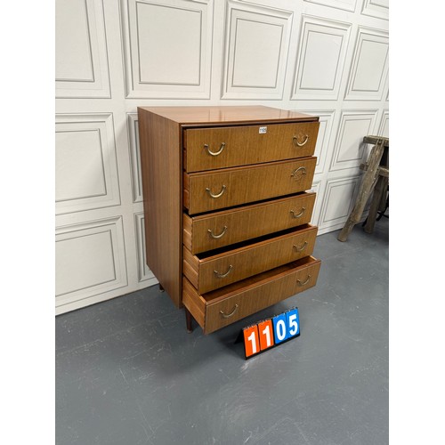 1105 - Meredew midcentury teak chest of drawers