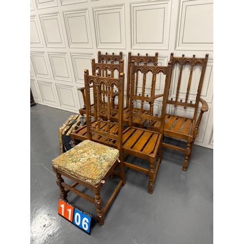 1106 - 6 ercol colonial dining chairs