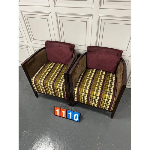 1110 - Pair of andy Thornton art deco style pub/reteraunt/bar chairs