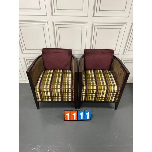 1111 - Pair of andy Thornton art deco style pub/reteraunt/bar chairs