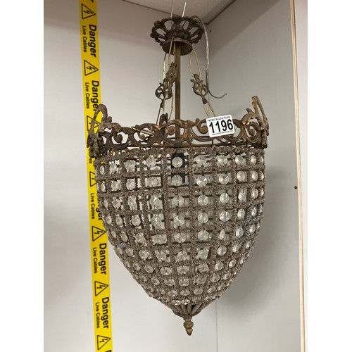 1196 - Vintage french chandelier