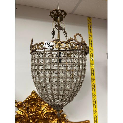 1195 - Vintage french chandelier