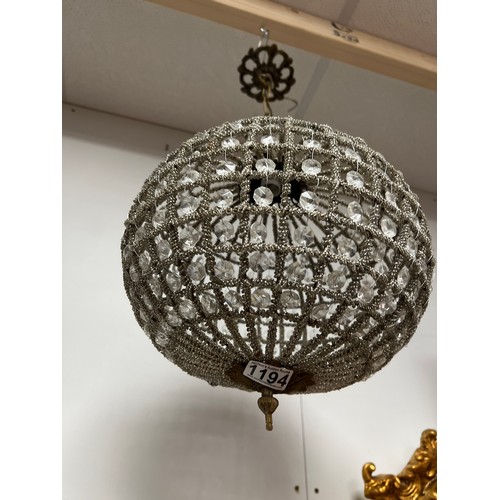 1194 - Vintage french disco ball style chandelier