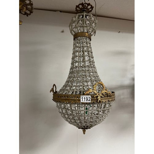 1192 - Vintage french chandelier