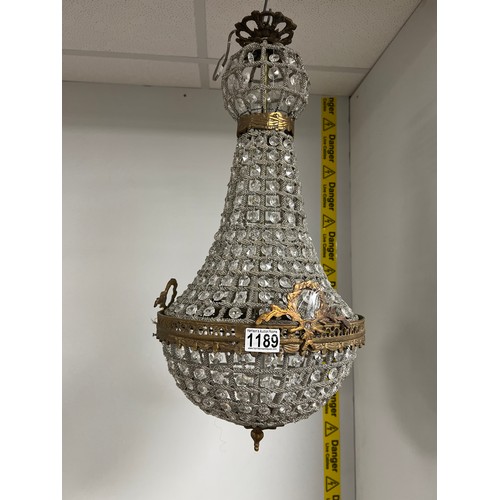 1189 - Vintage french chandelier