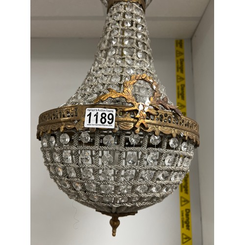 1189 - Vintage french chandelier