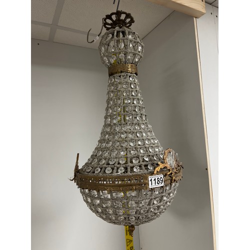 1189 - Vintage french chandelier