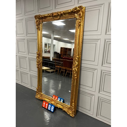 1188 - Very large impressive gilted dress mirror 48