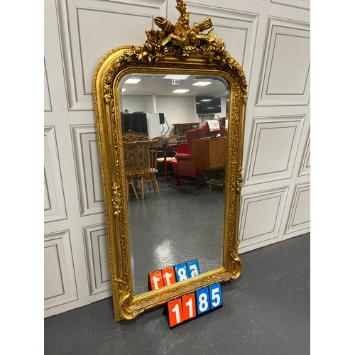 1185 - Ornate gilt dress mirror 33